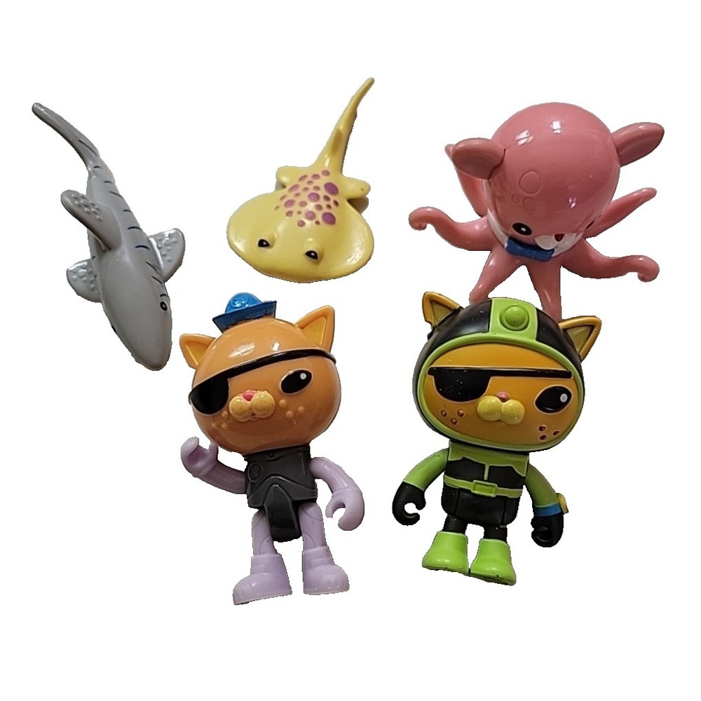 Kwazii  Octonauts Octopus Shark Stingray Action Figures Toys lot